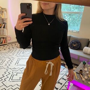 Black Long Sleeve Top